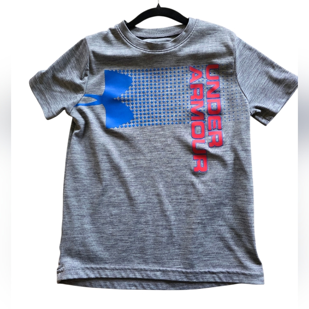 Under Armour Youth Small Gray Short Sleeve Athletic T-Shirt